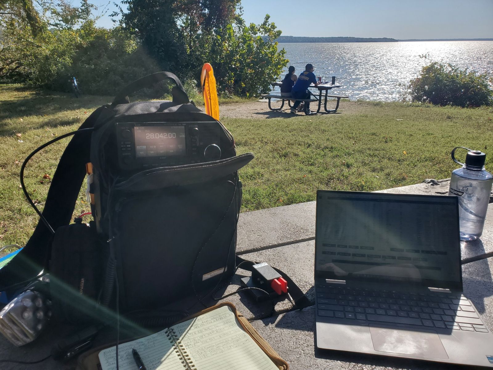 POTA Activation #28: A Support Your Parks Weekend 4-fer CW Activation at Riverside Park in George Washington Memorial Parkway, Captain John Smith Chesapeake NHT, Star Spangled Banner NHT, and Potomac Heritage NST (VA) (10/15/2022)